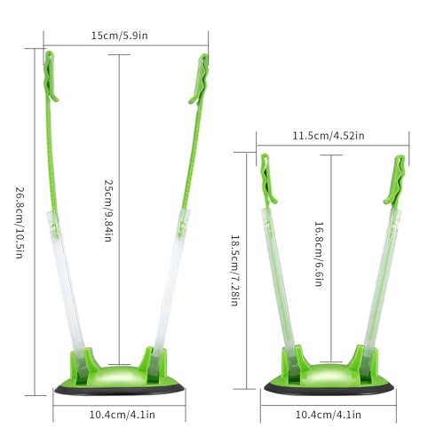 2 Pcs Baggy Rack, Freezer Bag Holder Stand, Adjustable Food Storage Holders, Plastic Food Prep Bag/Zip Lock Bag Holder Stand, for Meal Prep Bag, Kitchen Gadget - view 2