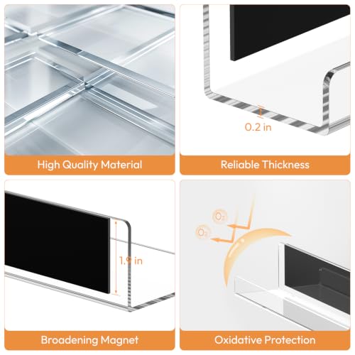 2 Tier Reusable Clear Acrylic Magnetic Book Shelf for Whiteboard - view 5