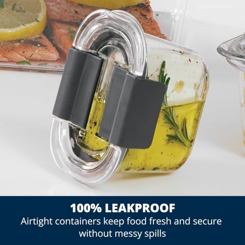 Brilliance BPA Free 44-Piece Food Storage Containers Set Airtight Leak-Proof with Lids for Meal Prep Lunch and Leftovers - view 3