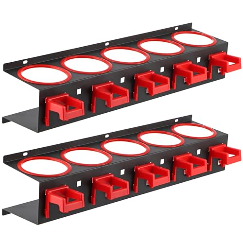 2 Pcs Spray Bottle Storage Rack, Wall Mount Bottle Organizer Car Detailing, Steel Spray Bottle Holder - view 2
