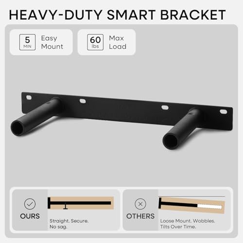 18 Inch Floating Shelves, High-End Solid Pine Wood, Set of 2 - view 4