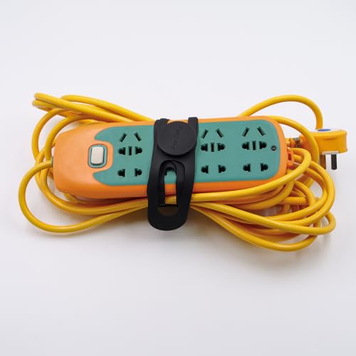 Silicone Latch Strap for Slow Cooker Lid Self-Lock Tie, Black&White - view 5