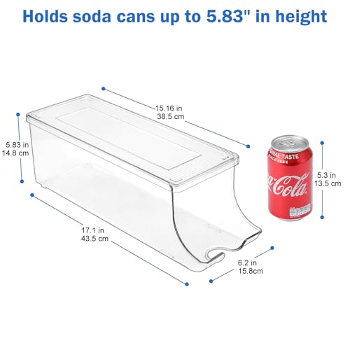 2 Pack Soda Can Organizer Dispenser for Refrigerator Fridge - view 2