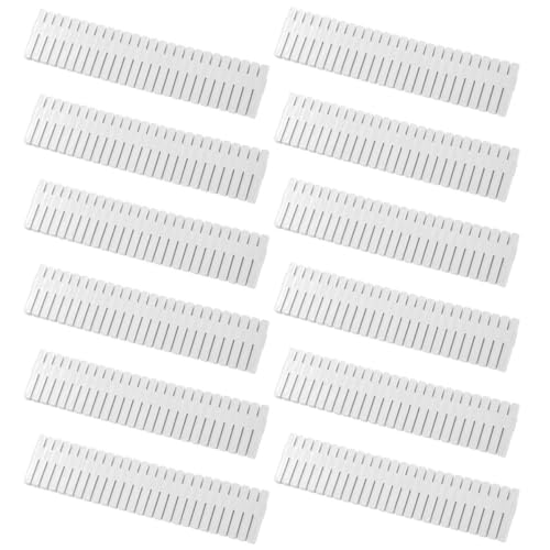 12pcs Adjustable Drawer Organizer DIY Storage System PP Dividers