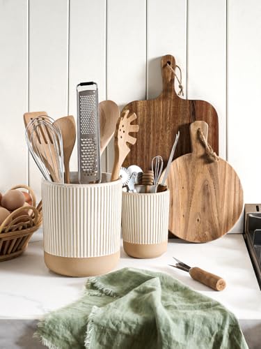 Ceramic Kitchen Utensil Holder Set of 2,Cooking Countertop Storage - view 2