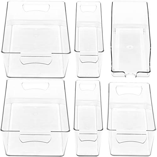 Refrigerator Storage Organizer Bins, Assorted Set of 6 - view 3