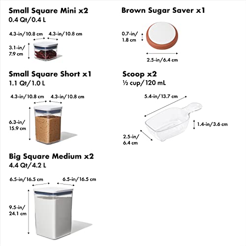 Good Grips 10-Piece POP Container Set (White) and 8-Piece Baking Essentials POP Container Set (White) - view 6