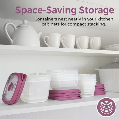 12 oz Plastic Soup Freezer Containers With Lids Reusable, Airtight Microwave Food Storage Container For Meal Prep Home-Made Soup To Go, Dishwasher Safe, Steam Vent Lids BPA-Free - 1.5 Cup - Set of 4 - view 7