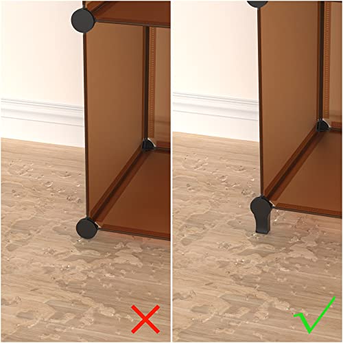 Closet Organizers and Storage, 9 Cube Storage Organizer, Brown - view 6