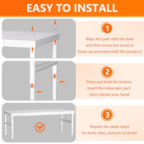Kitchen cabinet organizer shelf,Spice Racks,Counter Shelf for Cabinets - view 5