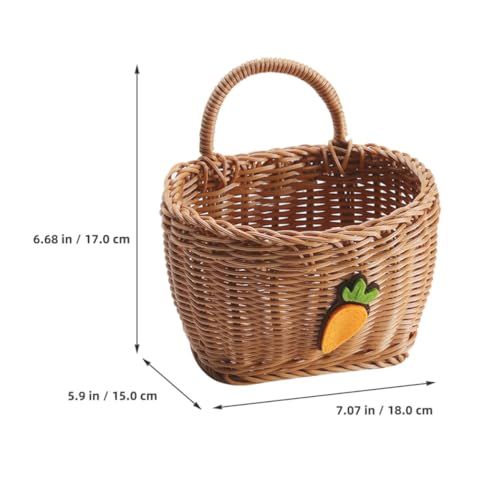 Wall Hanging Flower Basket 18x17x15cm Plastic Onion Ginger Holder - view 2