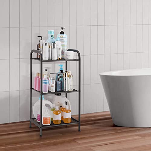 3 Tier Extendable Industrial Storage Rack, Charcoal Gray - view 6