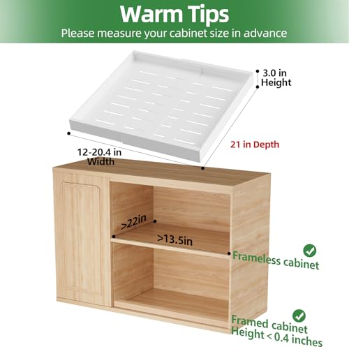 4 Pack Expandable Pull Out Cabinet Organizer,21" Deep - view 2