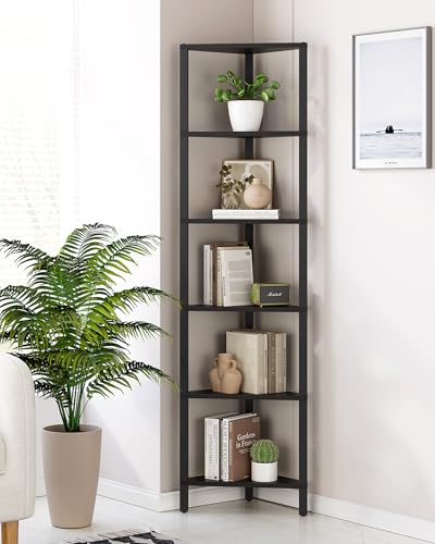 Corner Shelf, 6-Tier Corner Bookshelf for Small Space - view 5