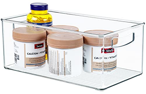 2 Pack Straight Sides Stackable Pantry Organizer Bins for Home Edit - 13.5''L x 7.5''W x 5.5''H - view 7