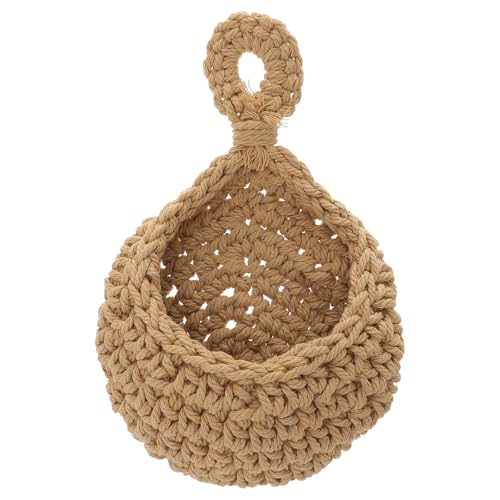 Hanging Vegetable Basket Cotton Rope Wall Hammock for Kitchen Storage