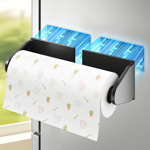 Magnetic Paper Towel Holder, Adjustable No-Drill Paper Towel Holder