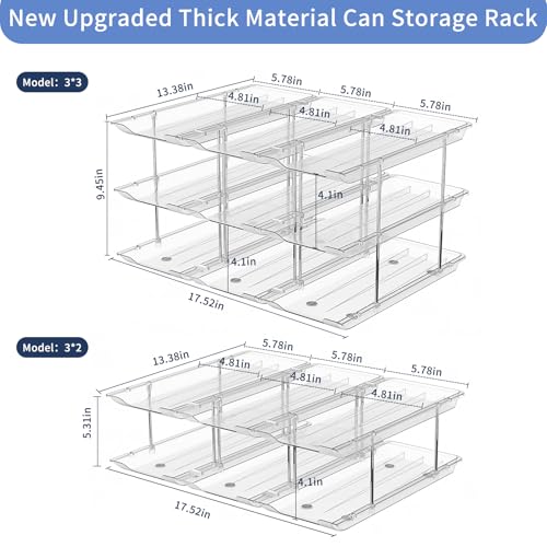 Can Organizer for Pantry, 3-Tier Stackable Can Dispenser Rack - view 2