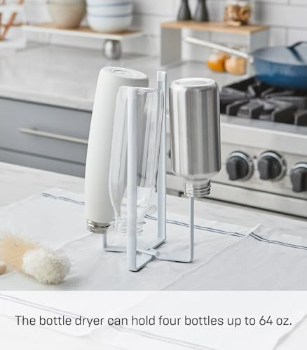 Home Tower Kitchen Multi Eco Stand - Multifunctional Plastic Bag Holder Bottle Dryer - Steel - view 4