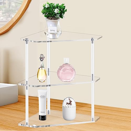 Corner Shelf, 2 Tier Bathroom Counter Organizer Acrylic Organizer - view 7