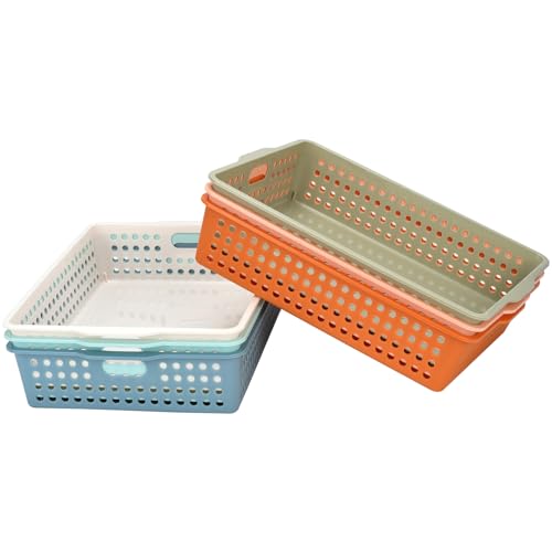 6-Pack Stackable Paper Trays Turn In Trays Classroom Paper Organizer Bins - view 6