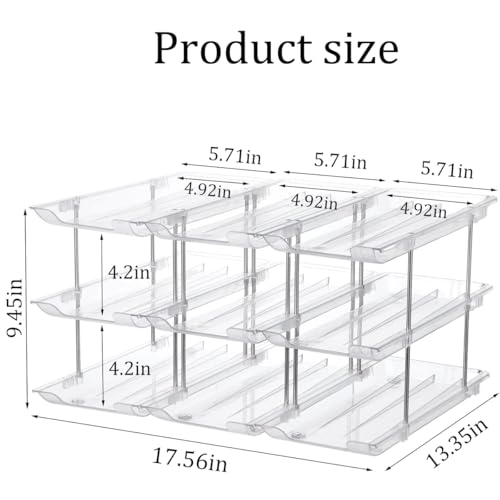 Can Storage Organizer Pantry, Canned Goods Organization System 3 Tier Food Can Holders 36 Pantry Organizers and Storage for Fridge Cabinet Pantry Countertop - view 2