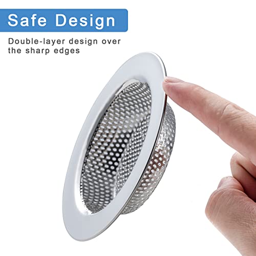 2 Pcs Sink Strainer Double-Layer Safe Design for Kitchen Sink Drain Basket - view 3