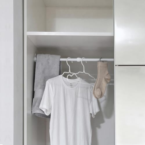 6 Pack Cupboard Bars Tension Rod Spring Extendable Curtain Rods White Adjustable Tensions Rods for Shower Closet Bathroom Kitchen Cupboard Wardrobe Bookshelf DIY Projects (9.8 to 15.7 Inches) - view 4