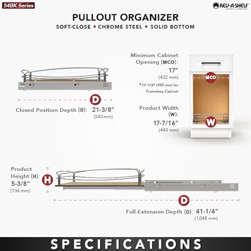 Pullout Organizer w/Soft-Close, Min Opening Width 17" - view 5