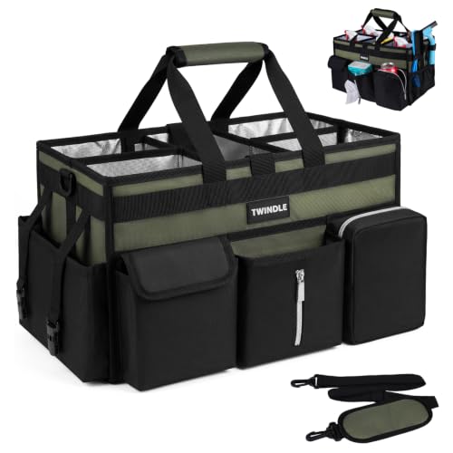 Large Cleaning Caddy With Detachable Divider And Support Board, Large Cleaning Supply Caddy With Adjustable Shoulder Strap & Waist Belt For Cleaners,Housekeepers - view 8