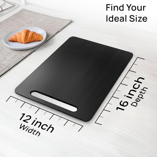 Appliance Slider, Sliding Tray for Coffee Maker, 12x16 in, Black - view 2