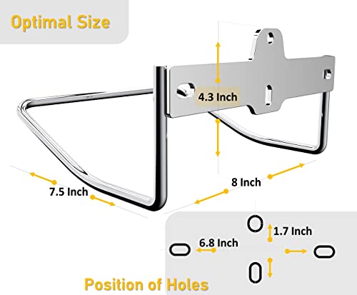 Ladder Hanger for Garage Wall, Ladder Storage Strollers and Folding Chair, Heavy Duty Lader Holder Rust Proof SS304 - view 6