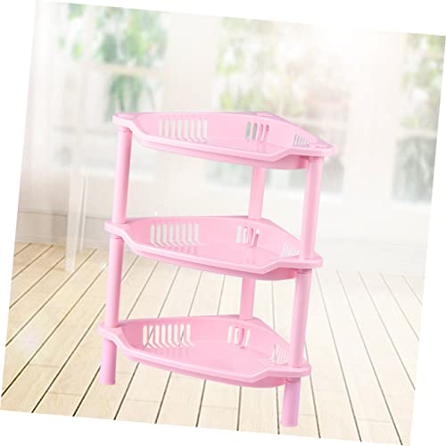3 Tier Plastic Corner Shelf Organizer for Small Items - view 5