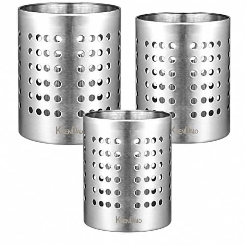 3 Pack 18/8 Stainless Steel Utensil Drying Holders for Kitchen