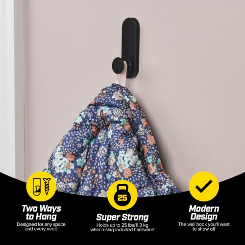 Handy Hooks - The Oli Medium 10 Pack (Black) - view 3