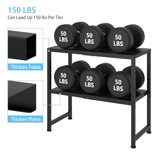 2-Tier Expandable Metal Storage Shelves,150LBS Heavy Duty Shelving Units and Storage For Small Appliance,Adjustable Pots and Pans Organizer Rack Shelf For Kitchen Under Cabinet Pantry Warehouse Garage - view 4