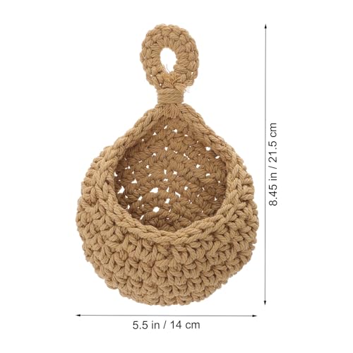 Hanging Vegetable Basket Cotton Rope Wall Hammock for Kitchen Storage - view 2