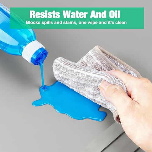 Under Sink Mat 34" X 22", Waterproof Silicone Cabinet Kitchen Liner, Gray - view 3