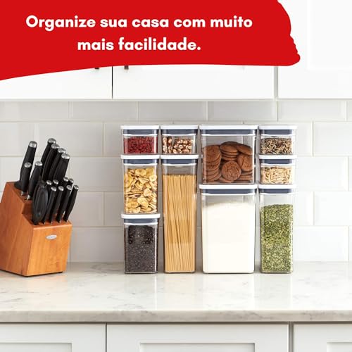 Good Grips 10-Piece POP Container Set (White) and 8-Piece Baking Essentials POP Container Set (White) - view 4