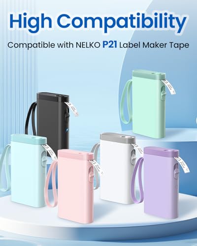 3 Rolls Compatible with Nelko P21 Label Maker Tape,14x40mm - view 2