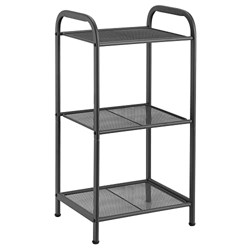 3 Tier Extendable Industrial Storage Rack, Charcoal Gray