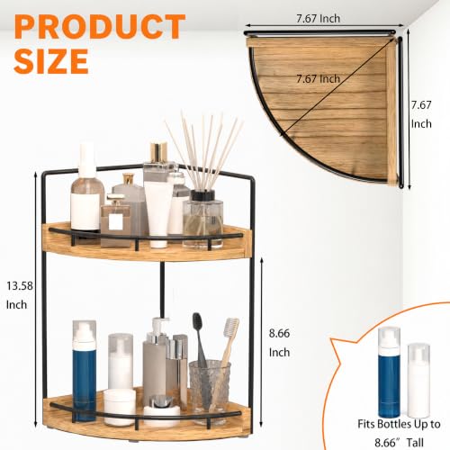 Corner Bathroom Counter Organizer,Vanity Countertop Storage Shelf - view 2