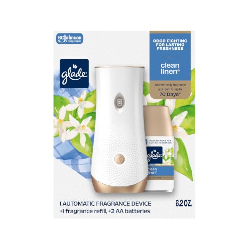 Automatic Spray Holder + Refill, Air Freshener, Clean Linen, 6.2 oz