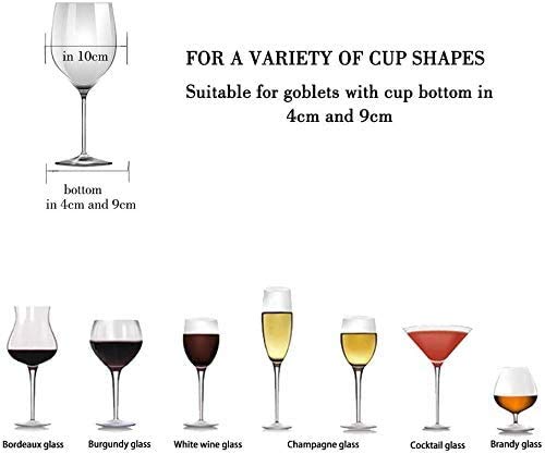 Wine Glass Rack - Under Cabinet Stemware Wine Glass Holder Glasses Storage Hanger 2 Pack Metal Organizer for Bar Kitchen 4 Rows Gold - view 3