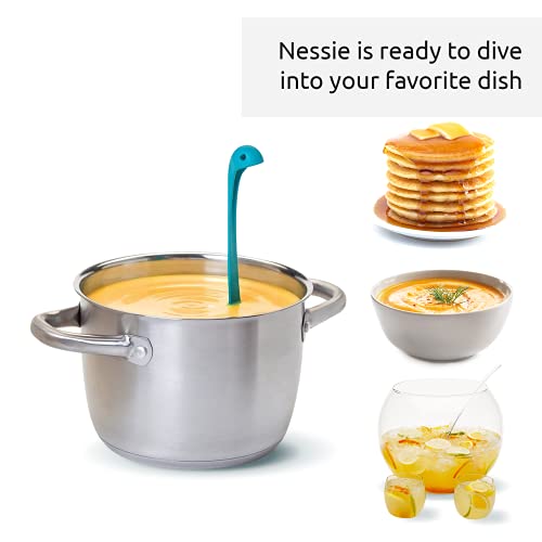 Red the Crab Silicone Utensil Rest & The Original Nessie Ladle - Soup Ladle, Funny Kitchen Gadget (Bundle of 2) - view 5