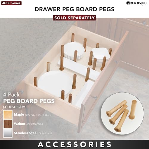 Trim to Custom Fit Wooden Pegboard Drawer Divider Organizer - view 4