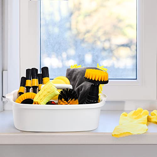 2 Pack Cleaning Supplies Caddy, Large Plastic Cleaning Supply Organizer Bucket with Handle Portable Housekeeping Shower Tote Caddy Under Sink Tool Storage Baskets for Dorm, Bathroom, Household - view 5