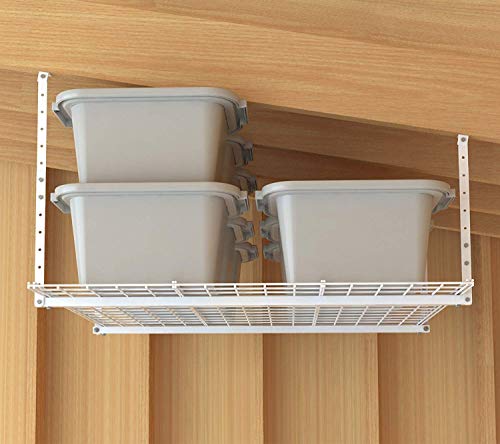 Garage Storage System Bundle - Overhead Storage Rack, Wall Shelves, and Accessories - view 5