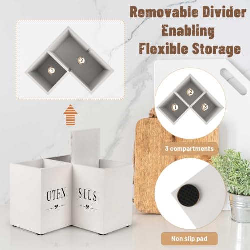 Extra Large Kitchen Utensil Holder for Corner Counter, 6.5" Height - view 2