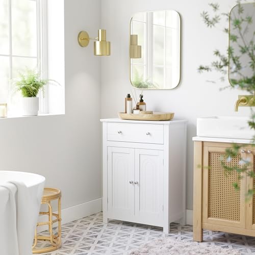 Bathroom Storage Cabinet, Free Standing, Drawer, Adjustable Shelf - view 2